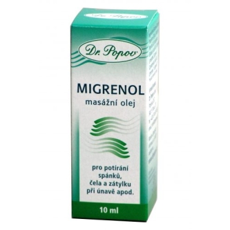 Migrenol olej do masażu, Dr. Popov, 10 ml