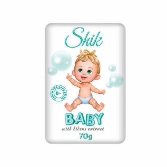 Shik - Dziecięce mydło w kostce - 0+ z ekstraktem uczepu 70g