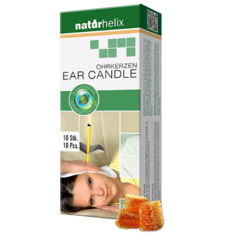 Świece do świecowania uszu, bezzapachowe, 2 szt, Naturhelix