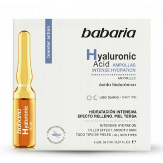 Ampułki z kwasem hialuronowym - Intensywne nawilżenie, Babaria, 5x2 ml