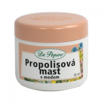 Maść propolisowa z miodem na pszczelim wosku, Dr. Popov, 50 ml